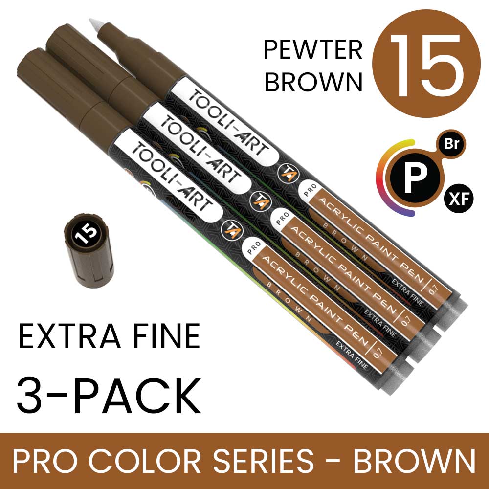PRO COLOR SERIES - BROWN - EXTRA-FINE: 3-Pack, Your Choice of Any 1 Color