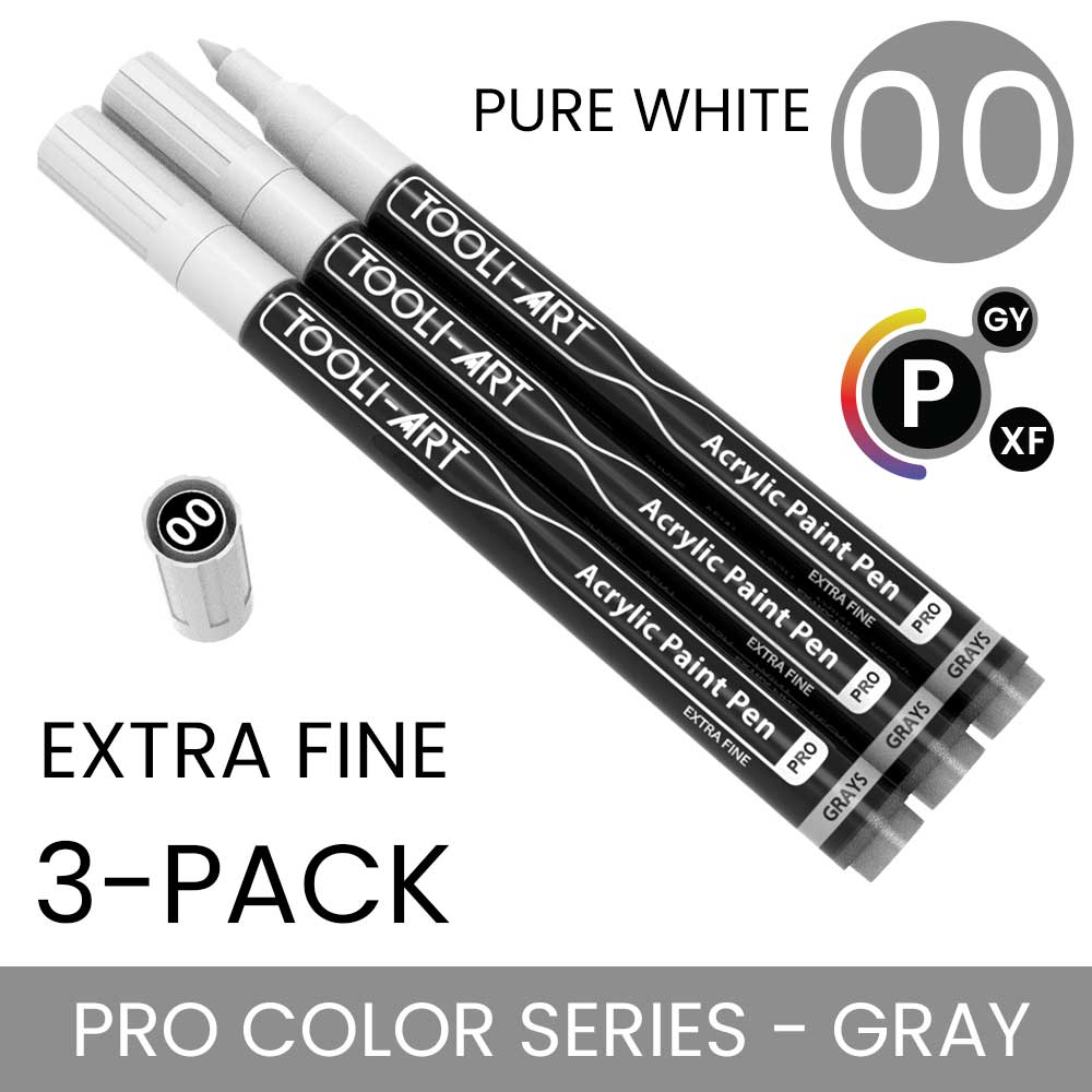 PRO COLOR SERIES - GRAY - EXTRA-FINE: 3-Pack, Your Choice of Any 1 Color