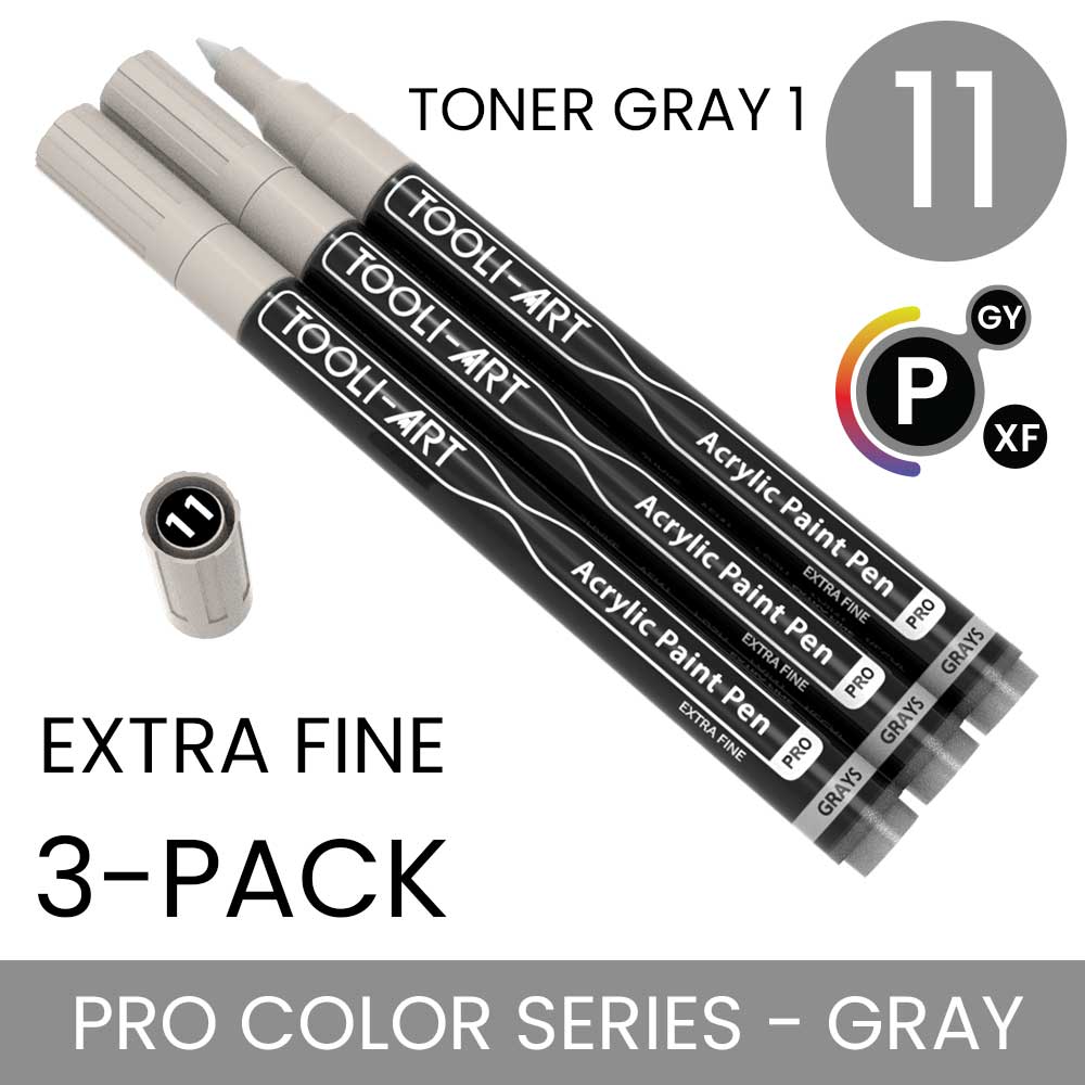 PRO COLOR SERIES - GRAY - EXTRA-FINE: 3-Pack, Your Choice of Any 1 Color
