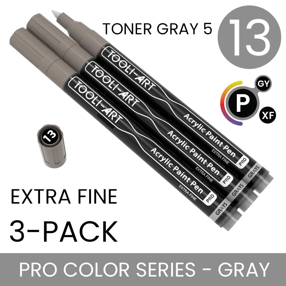 PRO COLOR SERIES - GRAY - EXTRA-FINE: 3-Pack, Your Choice of Any 1 Color