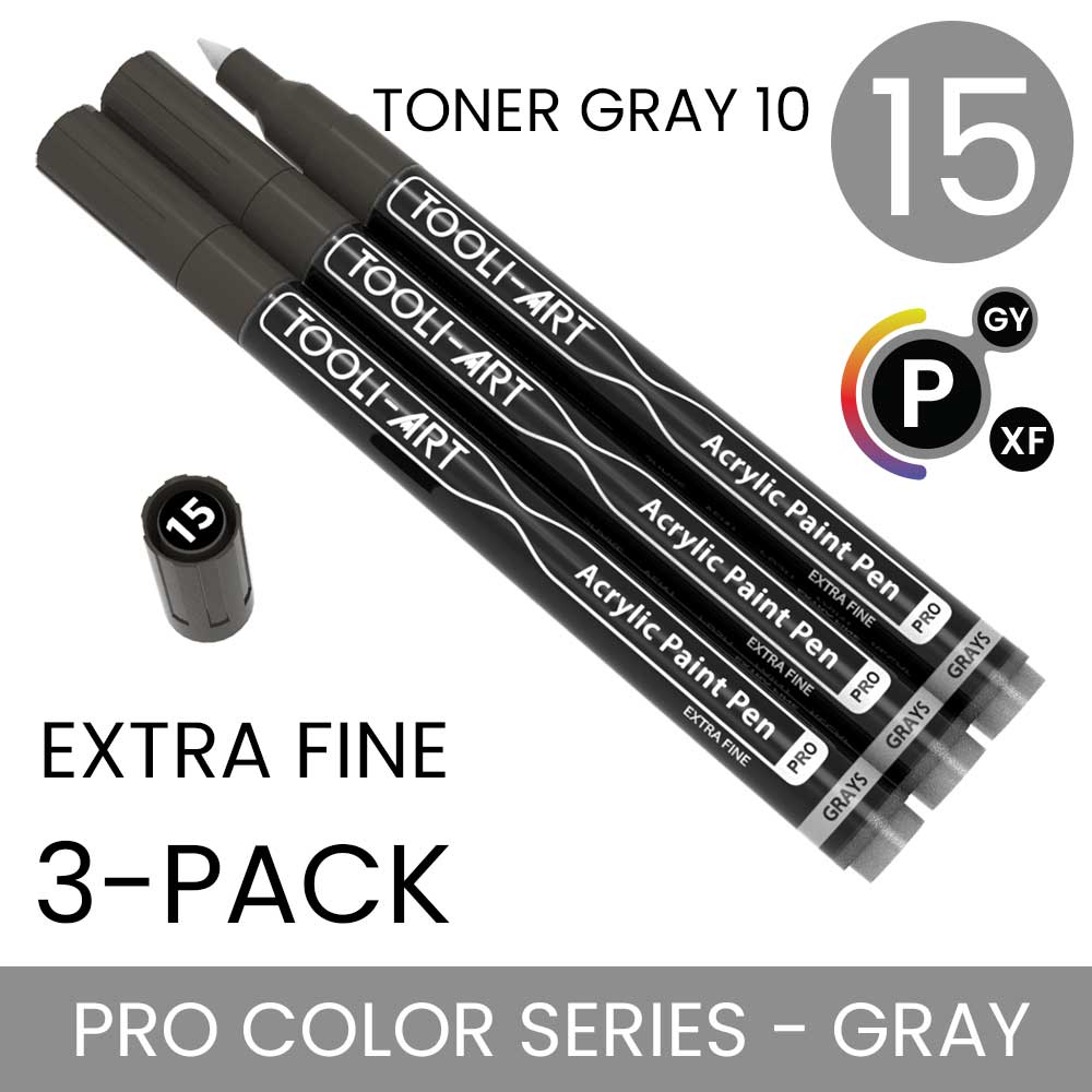 PRO COLOR SERIES - GRAY - EXTRA-FINE: 3-Pack, Your Choice of Any 1 Color