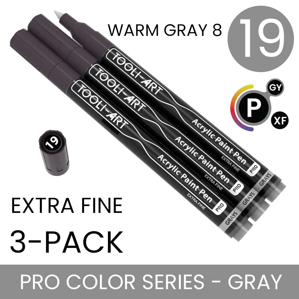 PRO COLOR SERIES - GRAY - EXTRA-FINE: 3-Pack, Your Choice of Any 1 Color