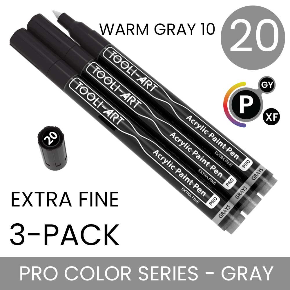PRO COLOR SERIES - GRAY - EXTRA-FINE: 3-Pack, Your Choice of Any 1 Color