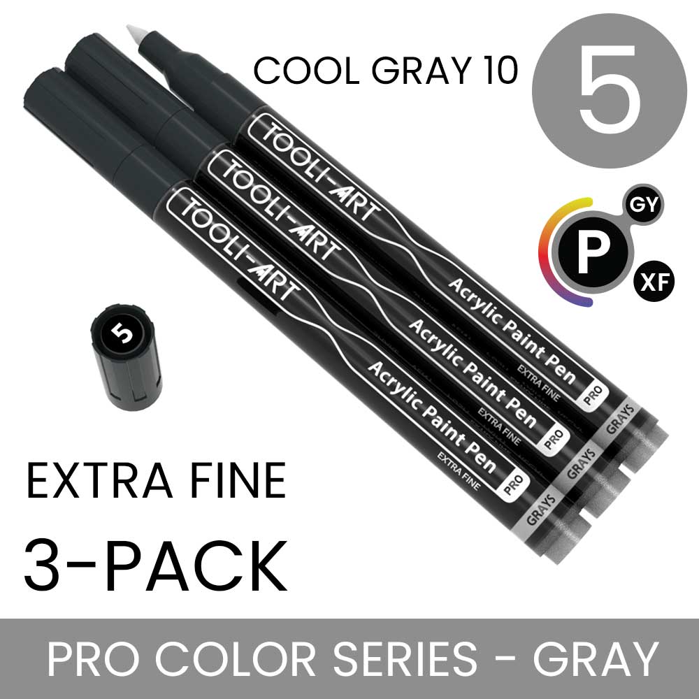 PRO COLOR SERIES - GRAY - EXTRA-FINE: 3-Pack, Your Choice of Any 1 Color