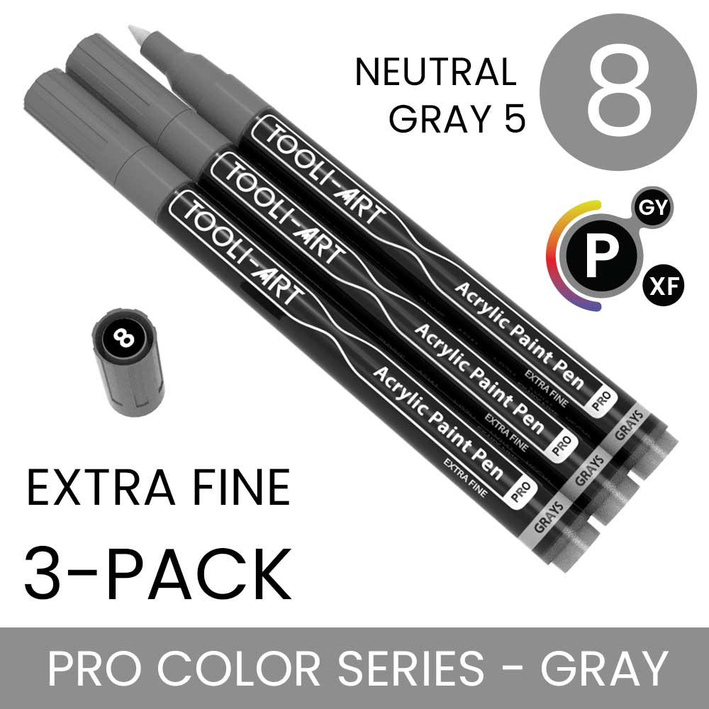 PRO COLOR SERIES - GRAY - EXTRA-FINE: 3-Pack, Your Choice of Any 1 Color