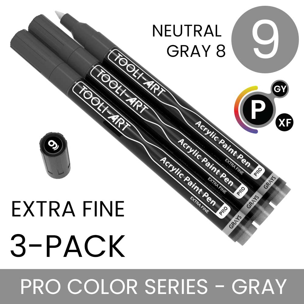 PRO COLOR SERIES - GRAY - EXTRA-FINE: 3-Pack, Your Choice of Any 1 Color