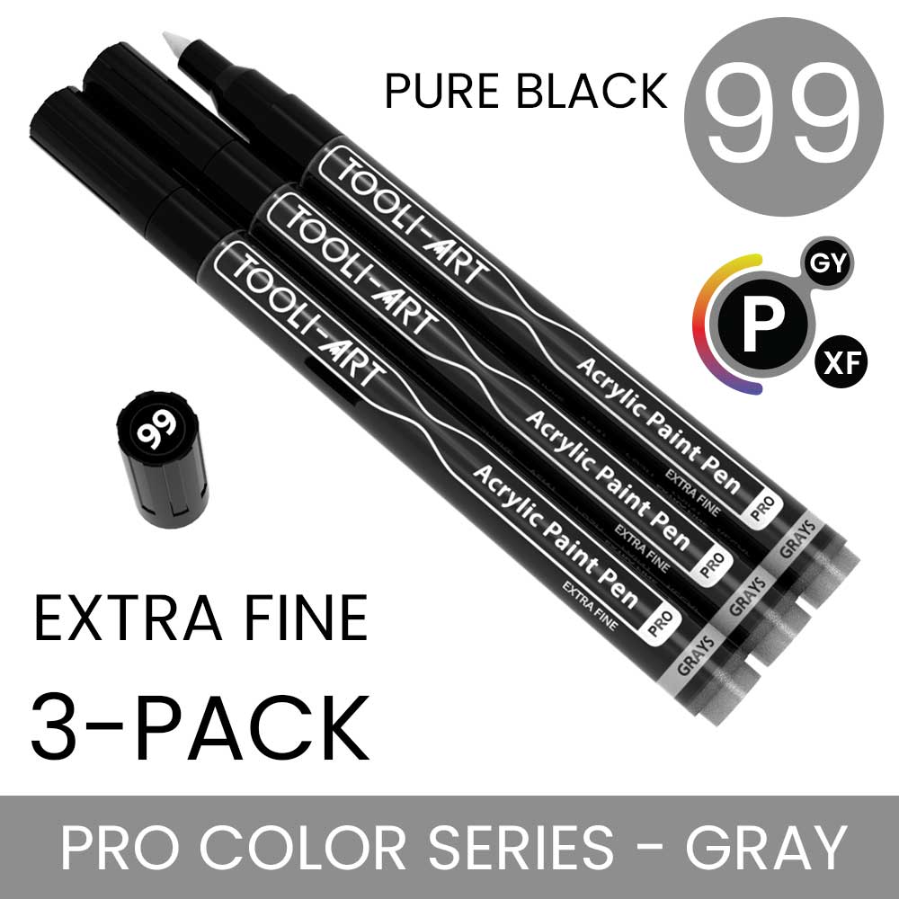 PRO COLOR SERIES - GRAY - EXTRA-FINE: 3-Pack, Your Choice of Any 1 Color