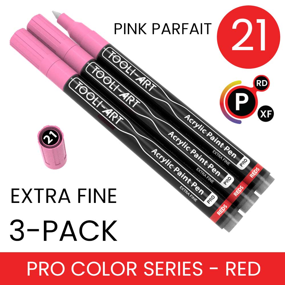 PRO COLOR SERIES - RED - EXTRA-FINE: 3-Pack, Your Choice of Any 1 Color