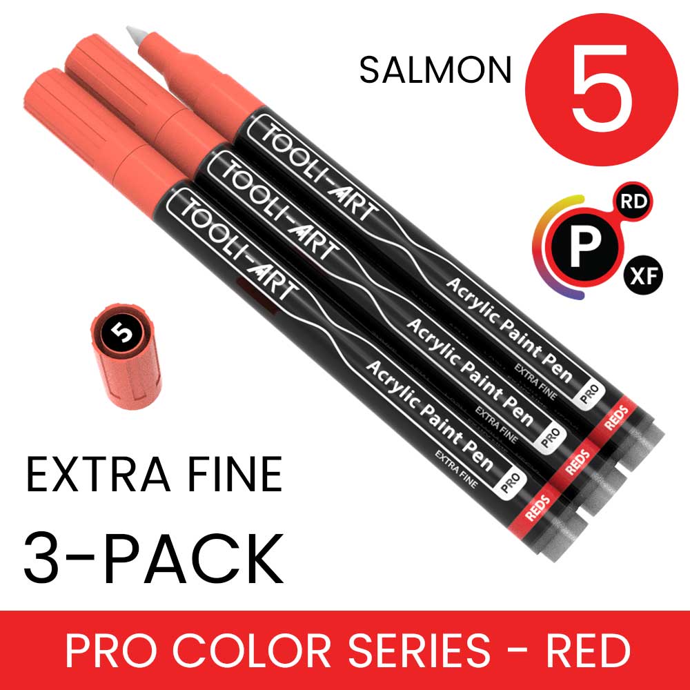 PRO COLOR SERIES - RED - EXTRA-FINE: 3-Pack, Your Choice of Any 1 Color
