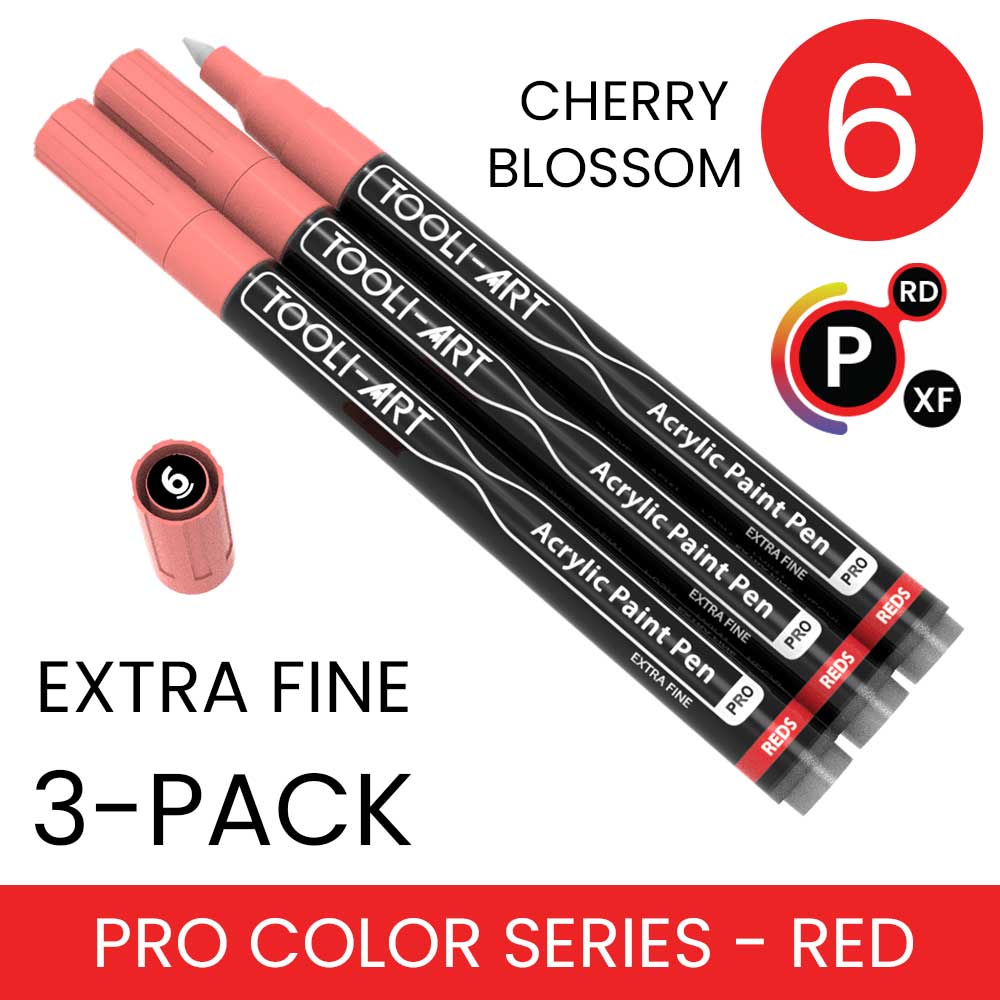 PRO COLOR SERIES - RED - EXTRA-FINE: 3-Pack, Your Choice of Any 1 Color