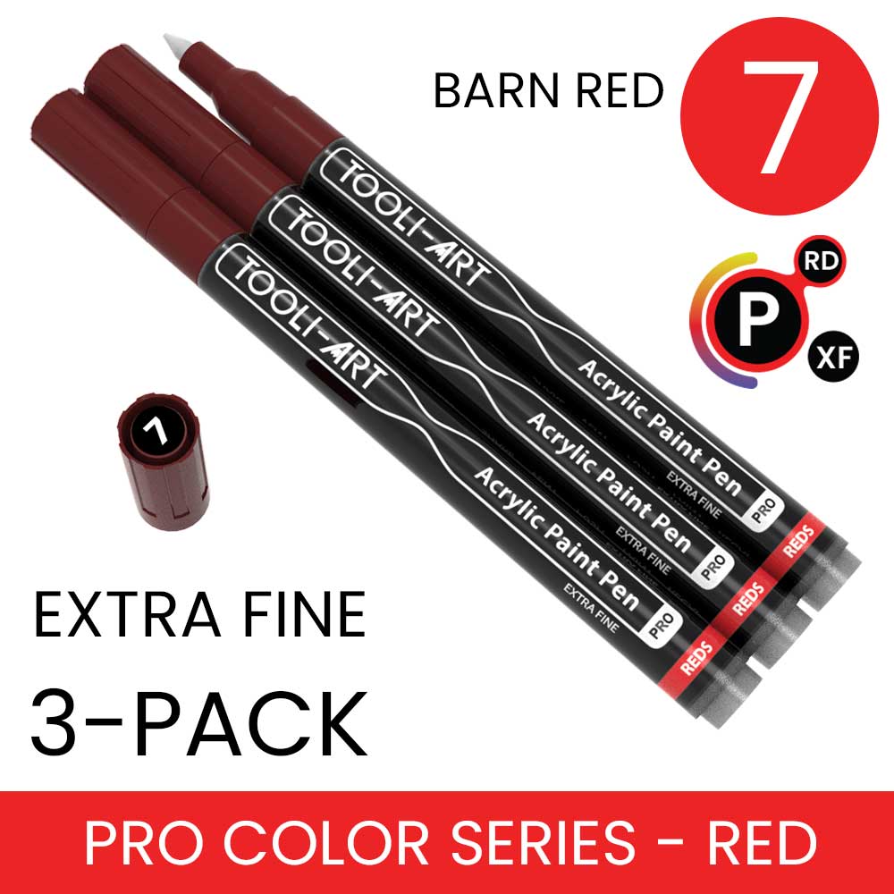 PRO COLOR SERIES - RED - EXTRA-FINE: 3-Pack, Your Choice of Any 1 Color