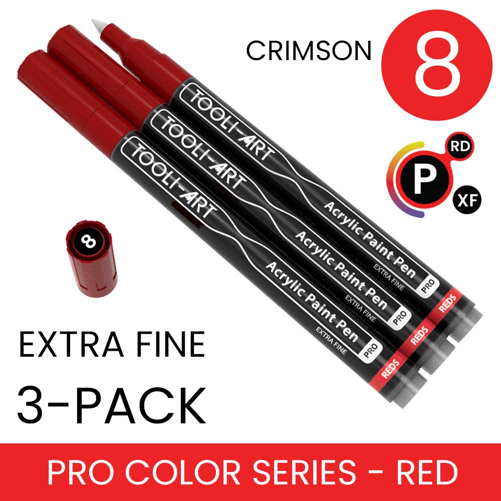 PRO COLOR SERIES - RED - EXTRA-FINE: 3-Pack, Your Choice of Any 1 Color