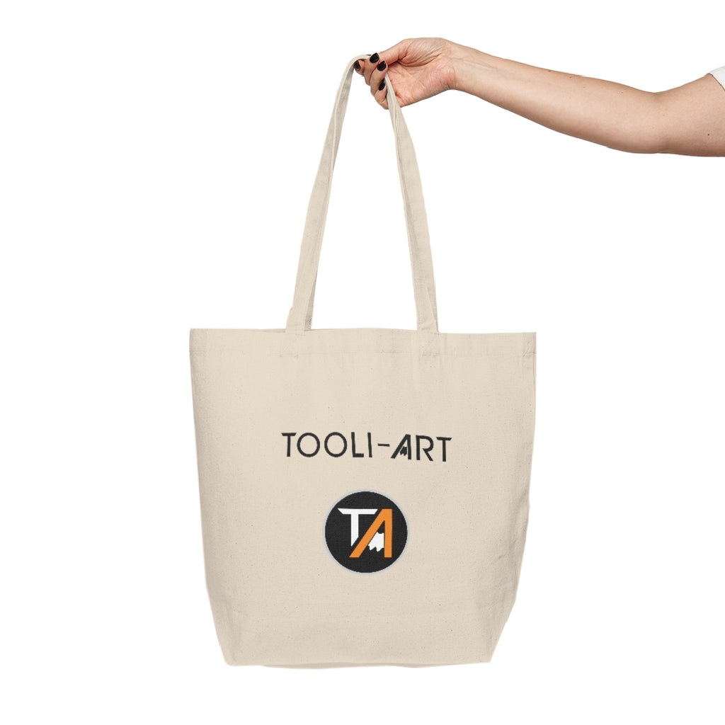 TOOLI-ART Canvas Shopping Tote - COLOR CREATIVITY KINDNESS