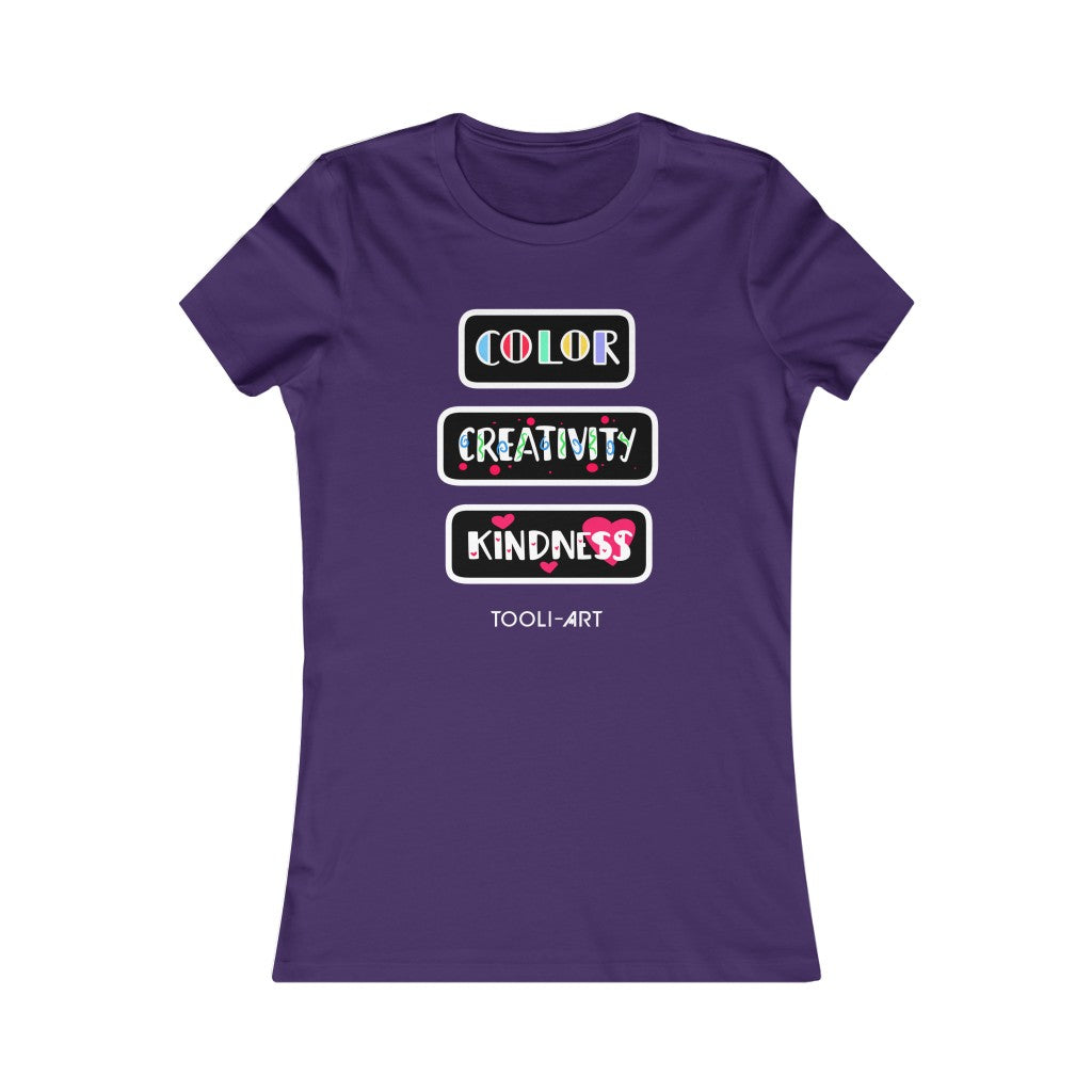 Women's Favorite Tee - COLOR CREATIVITY KINDNESS
