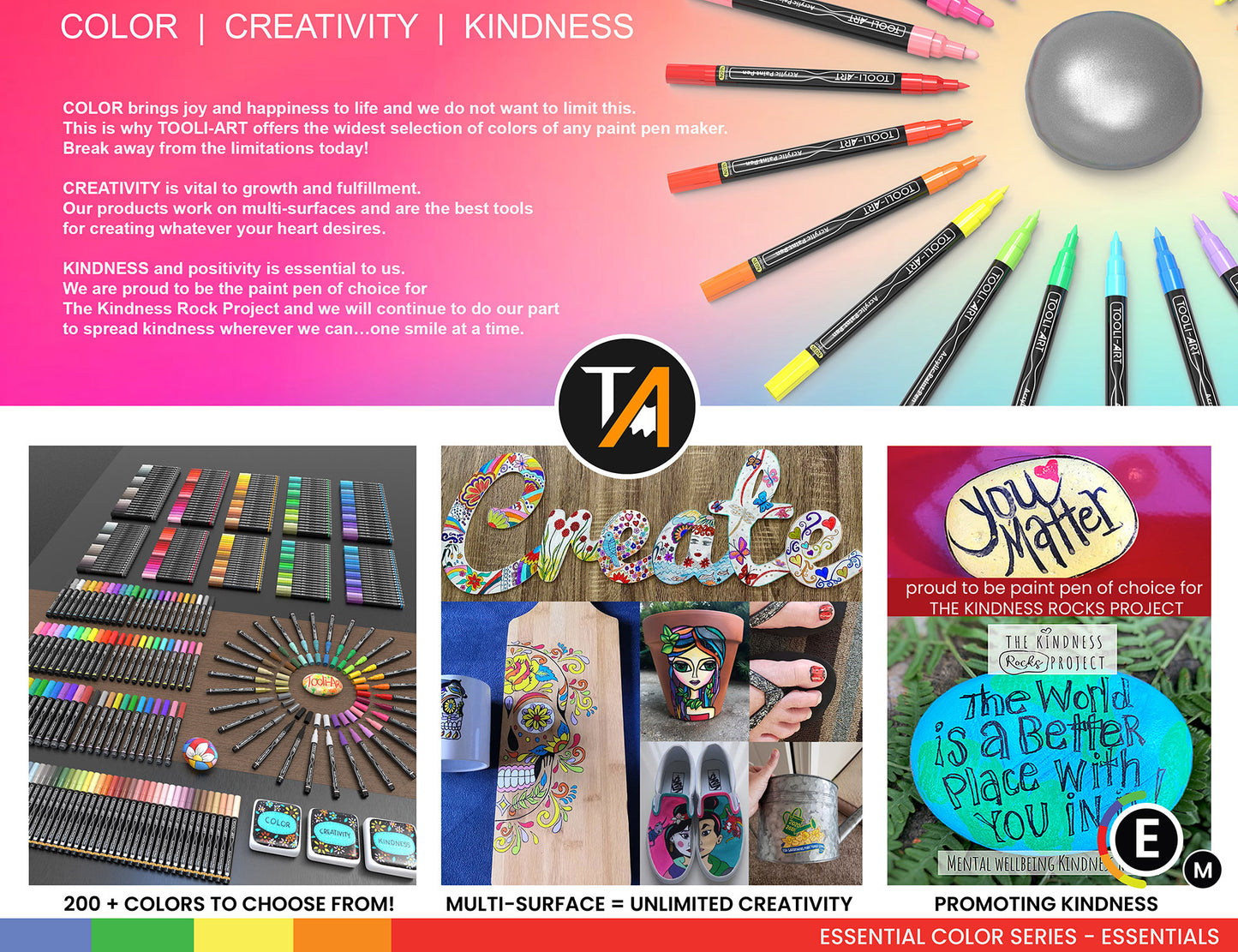 20 Black And White Acrylic Paint Markers Paint Pens Set (3mm MEDIUM)