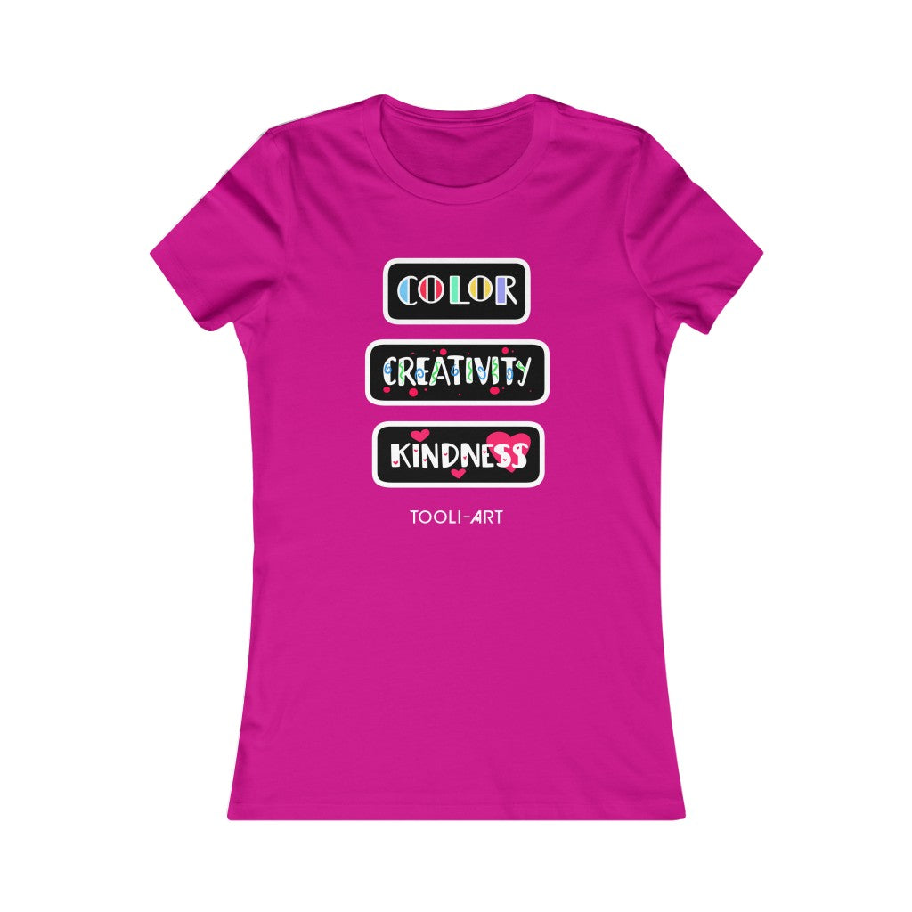 Women's Favorite Tee - COLOR CREATIVITY KINDNESS