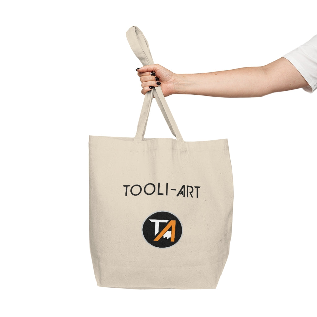 TOOLI-ART Canvas Shopping Tote - COLOR CREATIVITY KINDNESS