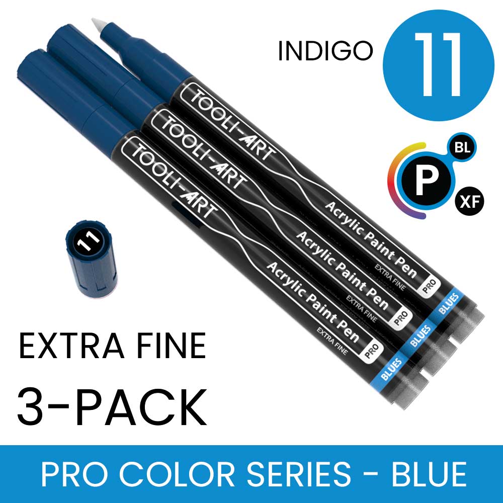 PRO COLOR SERIES - BLUE - EXTRA-FINE: 3-Pack, Your Choice of Any 1 Color