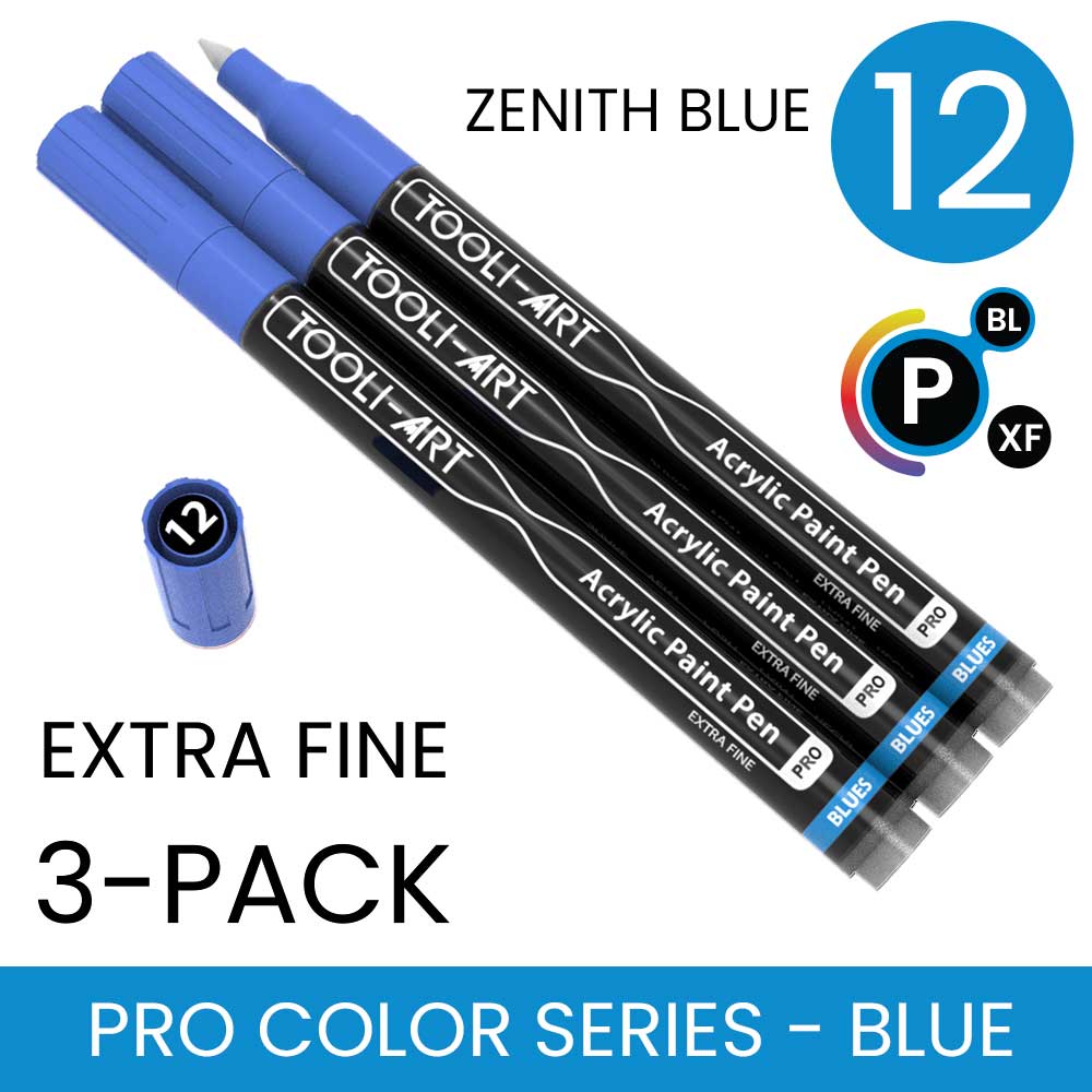 PRO COLOR SERIES - BLUE - EXTRA-FINE: 3-Pack, Your Choice of Any 1 Color