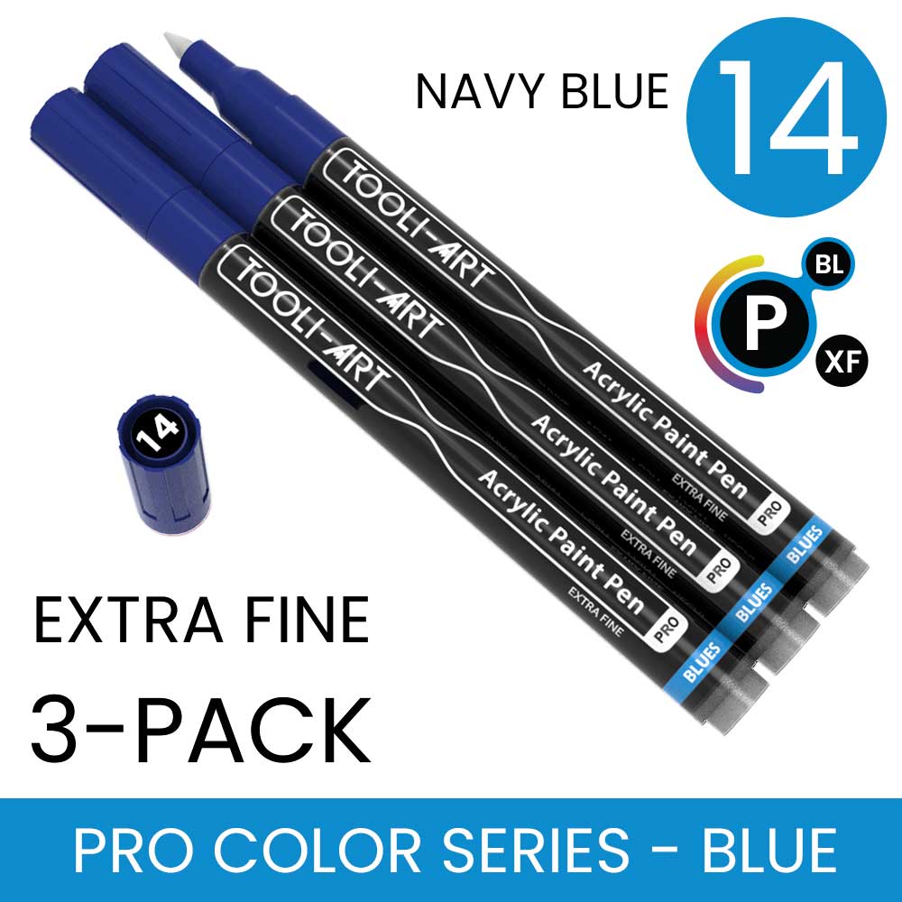 PRO COLOR SERIES - BLUE - EXTRA-FINE: 3-Pack, Your Choice of Any 1 Color