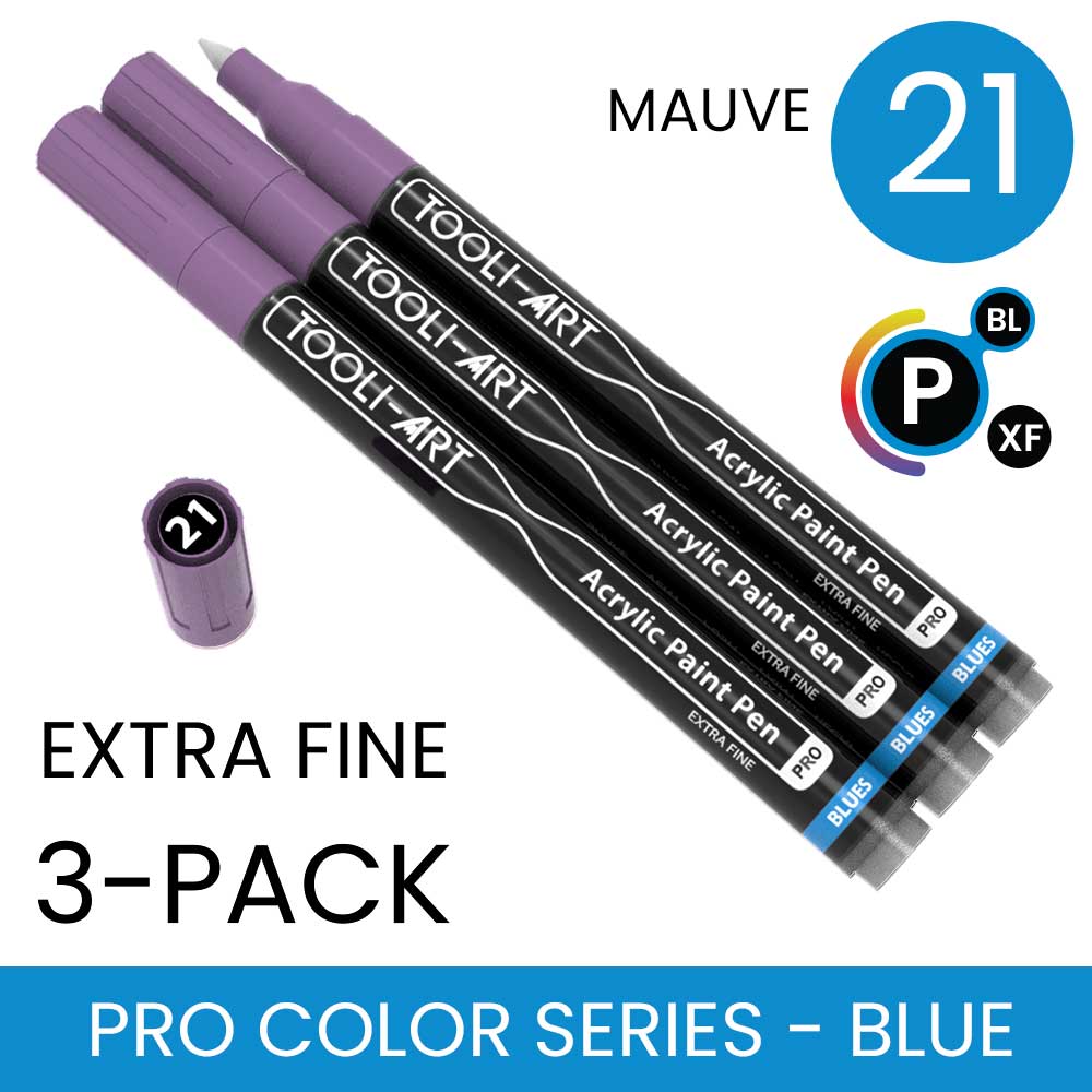 PRO COLOR SERIES - BLUE - EXTRA-FINE: 3-Pack, Your Choice of Any 1 Color