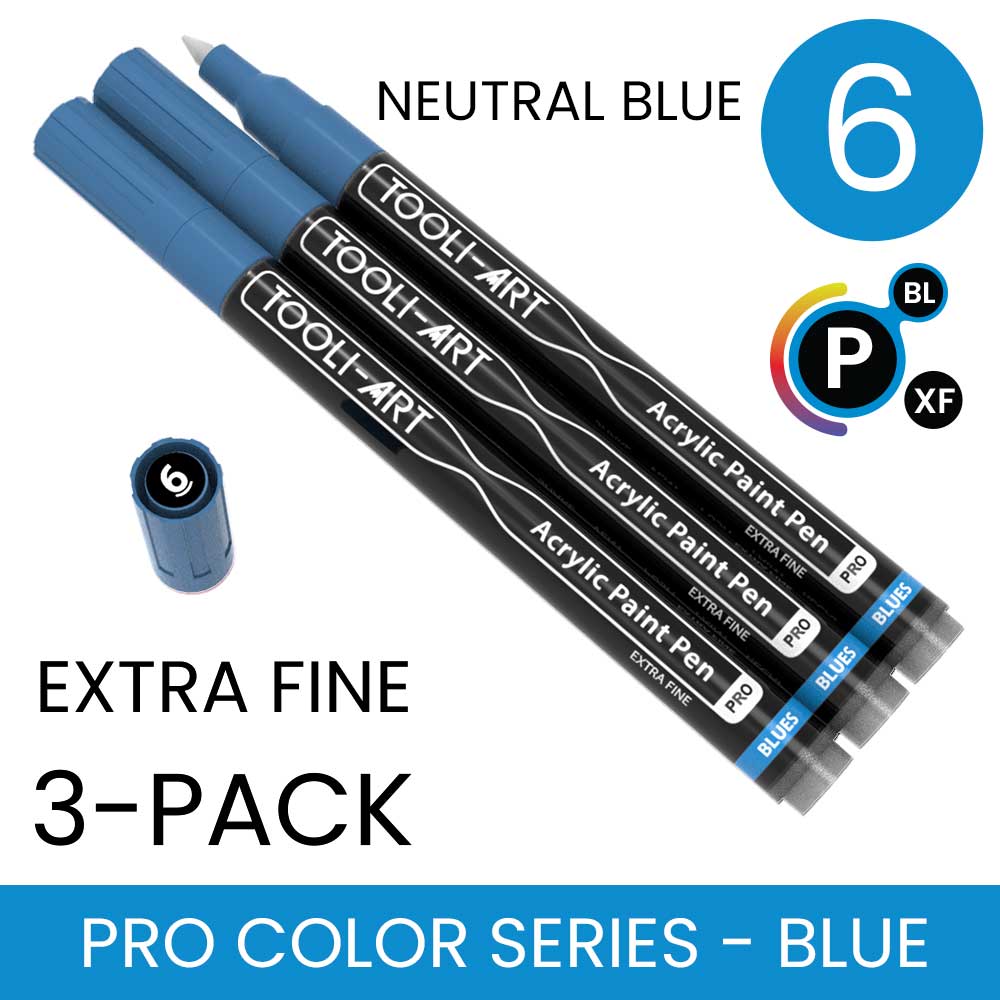 PRO COLOR SERIES - BLUE - EXTRA-FINE: 3-Pack, Your Choice of Any 1 Color