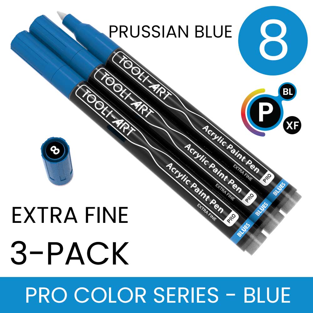 PRO COLOR SERIES - BLUE - EXTRA-FINE: 3-Pack, Your Choice of Any 1 Color