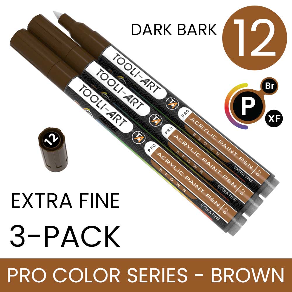 PRO COLOR SERIES - BROWN - EXTRA-FINE: 3-Pack, Your Choice of Any 1 Color