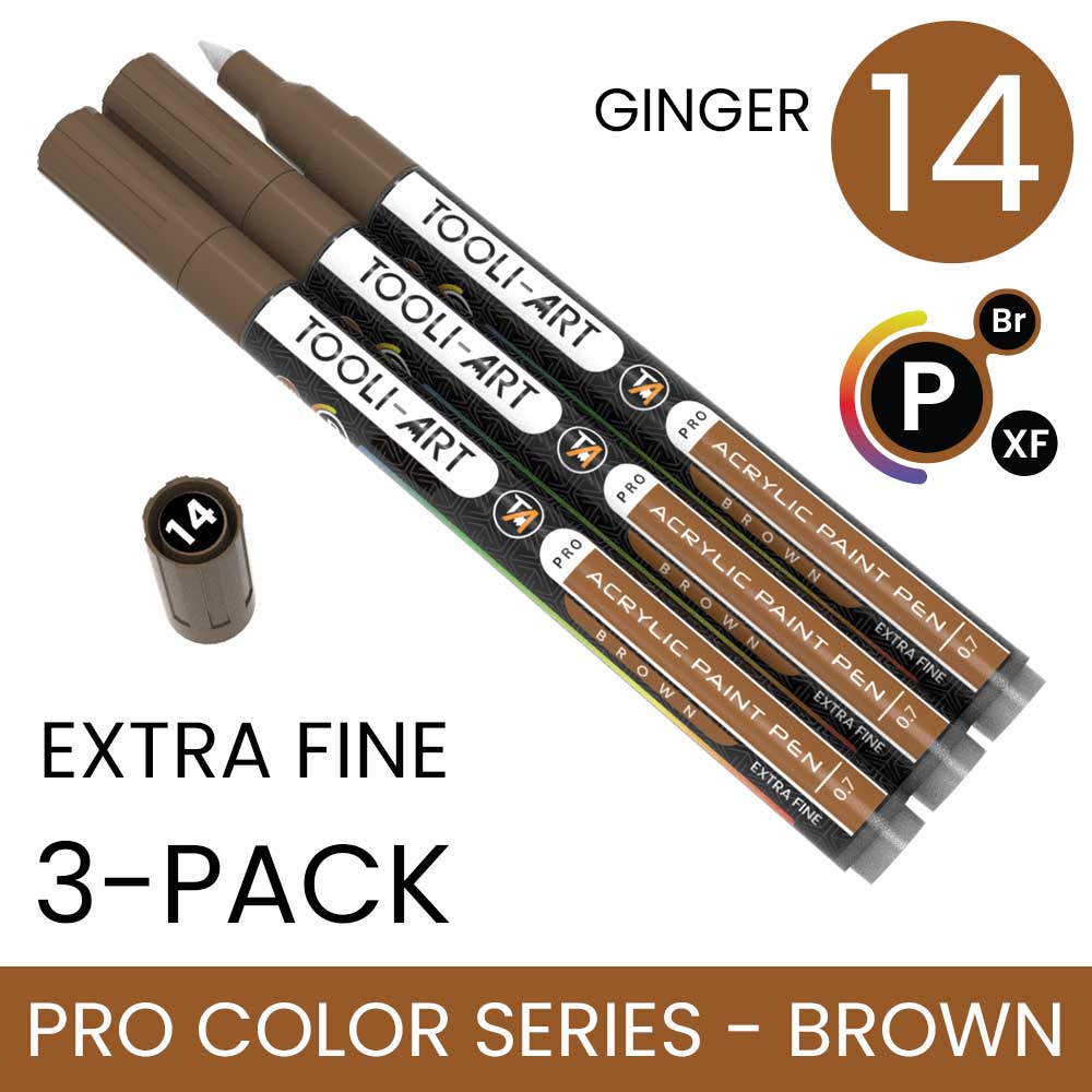 PRO COLOR SERIES - BROWN - EXTRA-FINE: 3-Pack, Your Choice of Any 1 Color