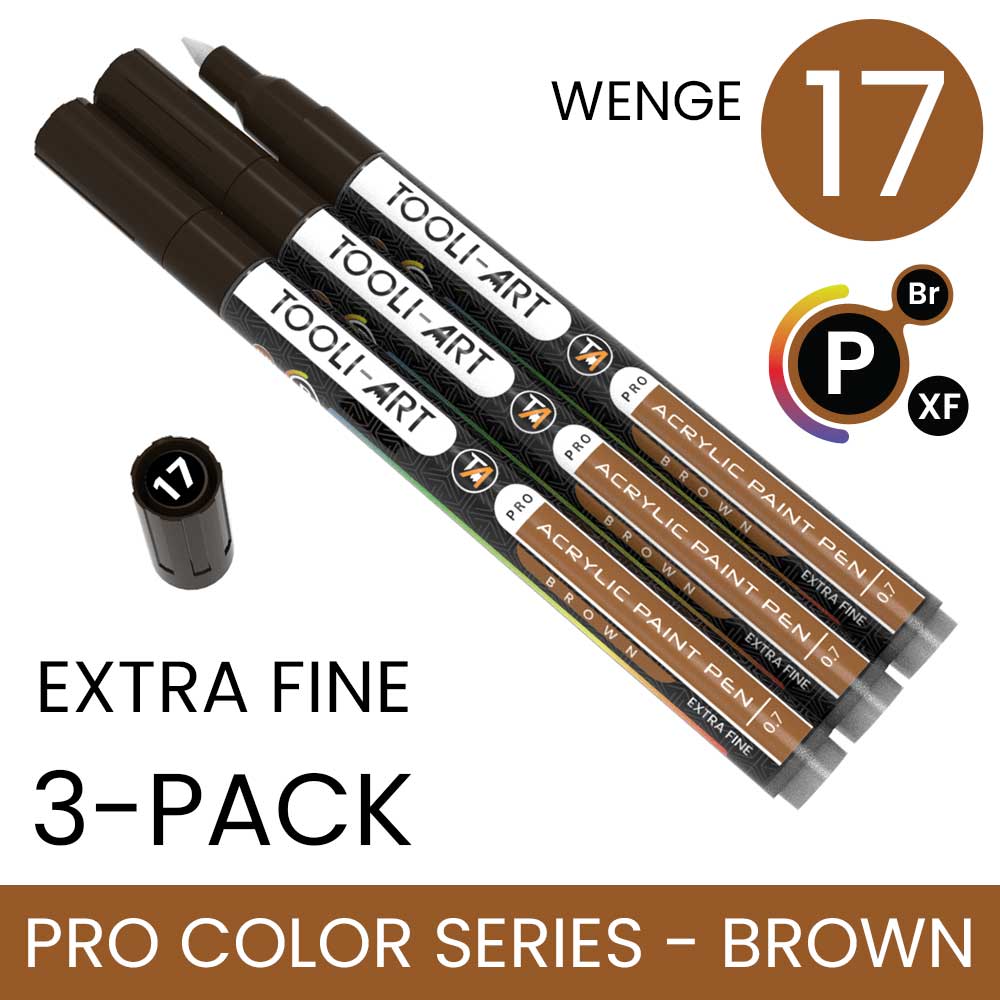 PRO COLOR SERIES - BROWN - EXTRA-FINE: 3-Pack, Your Choice of Any 1 Color