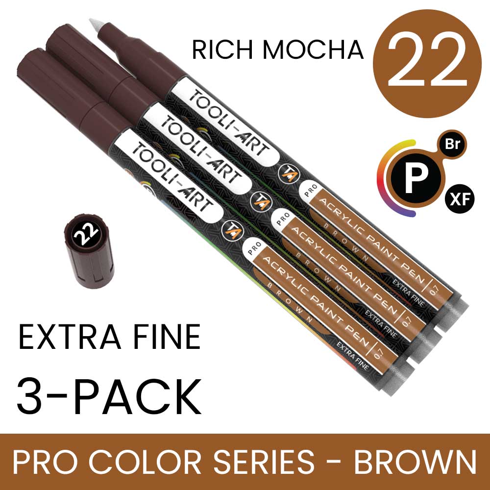 PRO COLOR SERIES - BROWN - EXTRA-FINE: 3-Pack, Your Choice of Any 1 Color