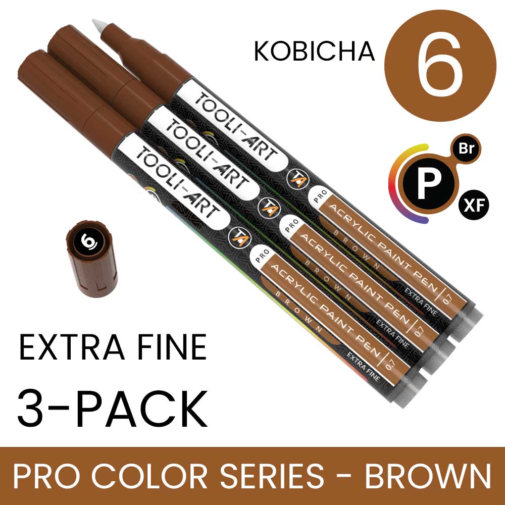 PRO COLOR SERIES - BROWN - EXTRA-FINE: 3-Pack, Your Choice of Any 1 Color