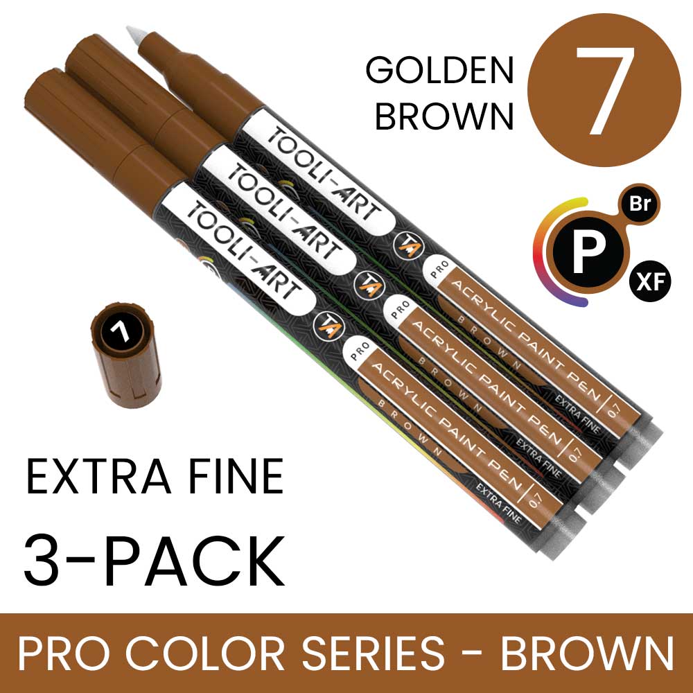 PRO COLOR SERIES - BROWN - EXTRA-FINE: 3-Pack, Your Choice of Any 1 Color