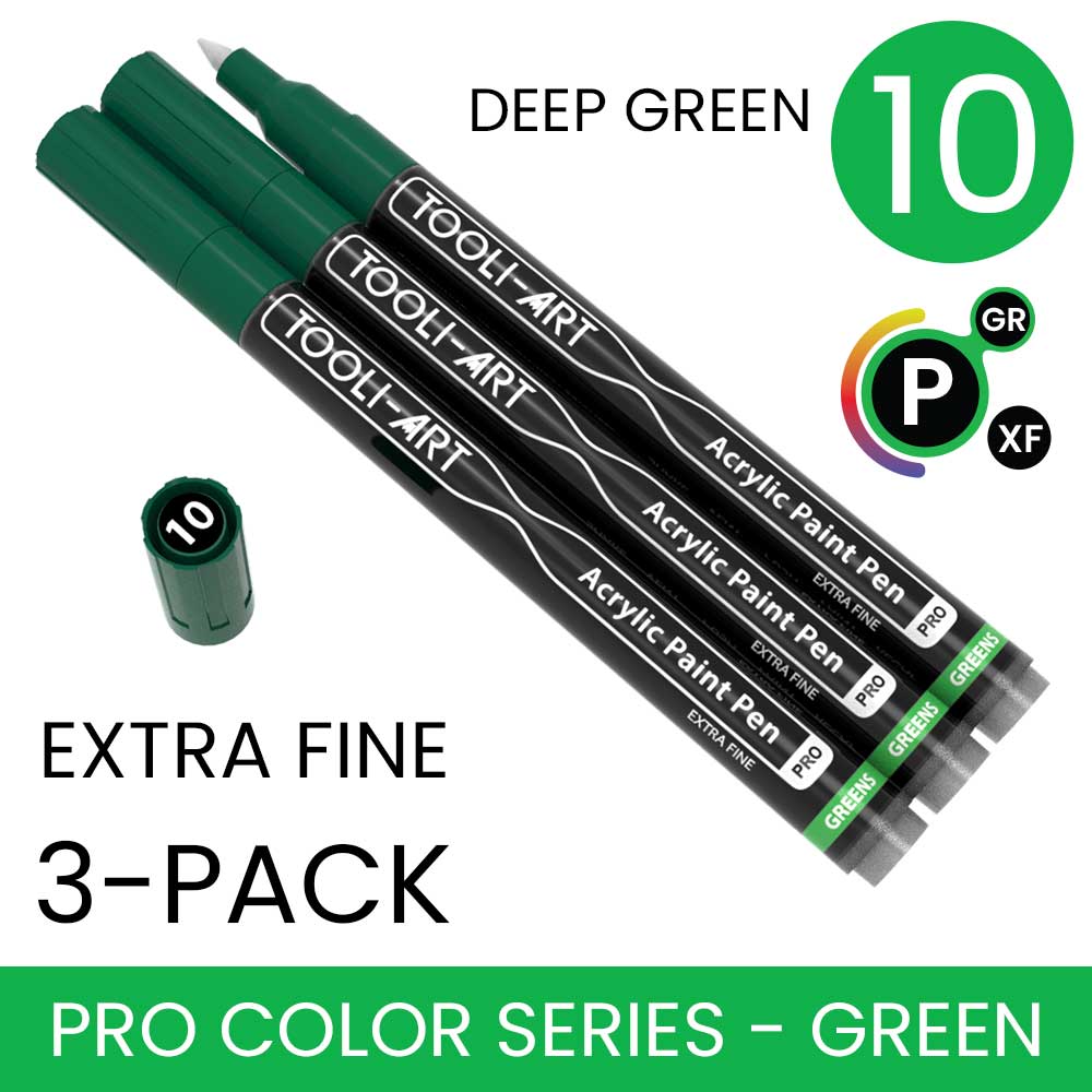 PRO COLOR SERIES - GREEN - EXTRA-FINE: 3-Pack, Your Choice of Any 1 Color