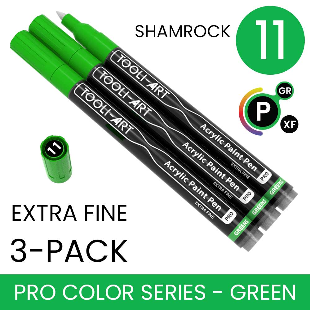 PRO COLOR SERIES - GREEN - EXTRA-FINE: 3-Pack, Your Choice of Any 1 Color