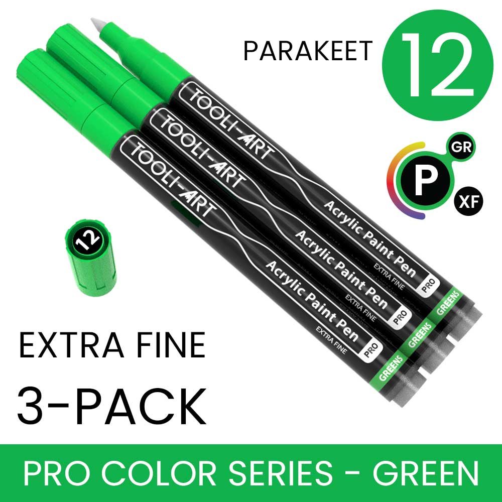 PRO COLOR SERIES - GREEN - EXTRA-FINE: 3-Pack, Your Choice of Any 1 Color