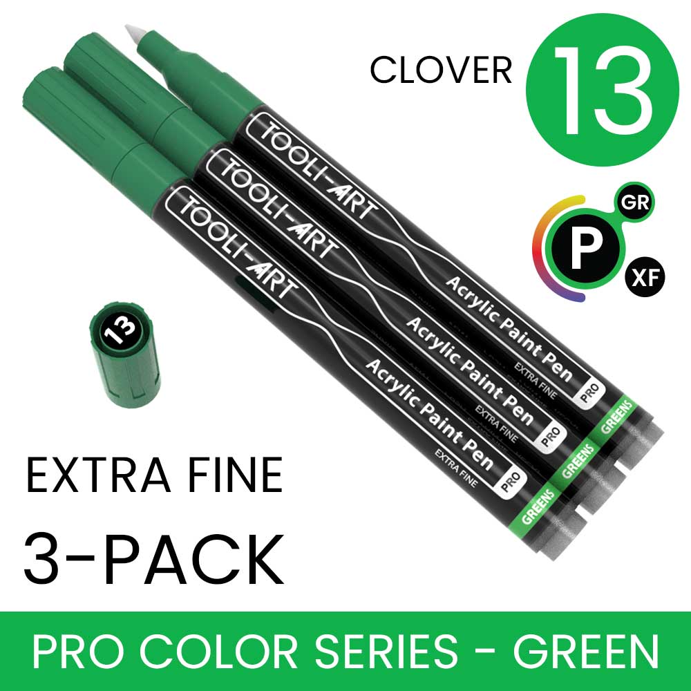 PRO COLOR SERIES - GREEN - EXTRA-FINE: 3-Pack, Your Choice of Any 1 Color