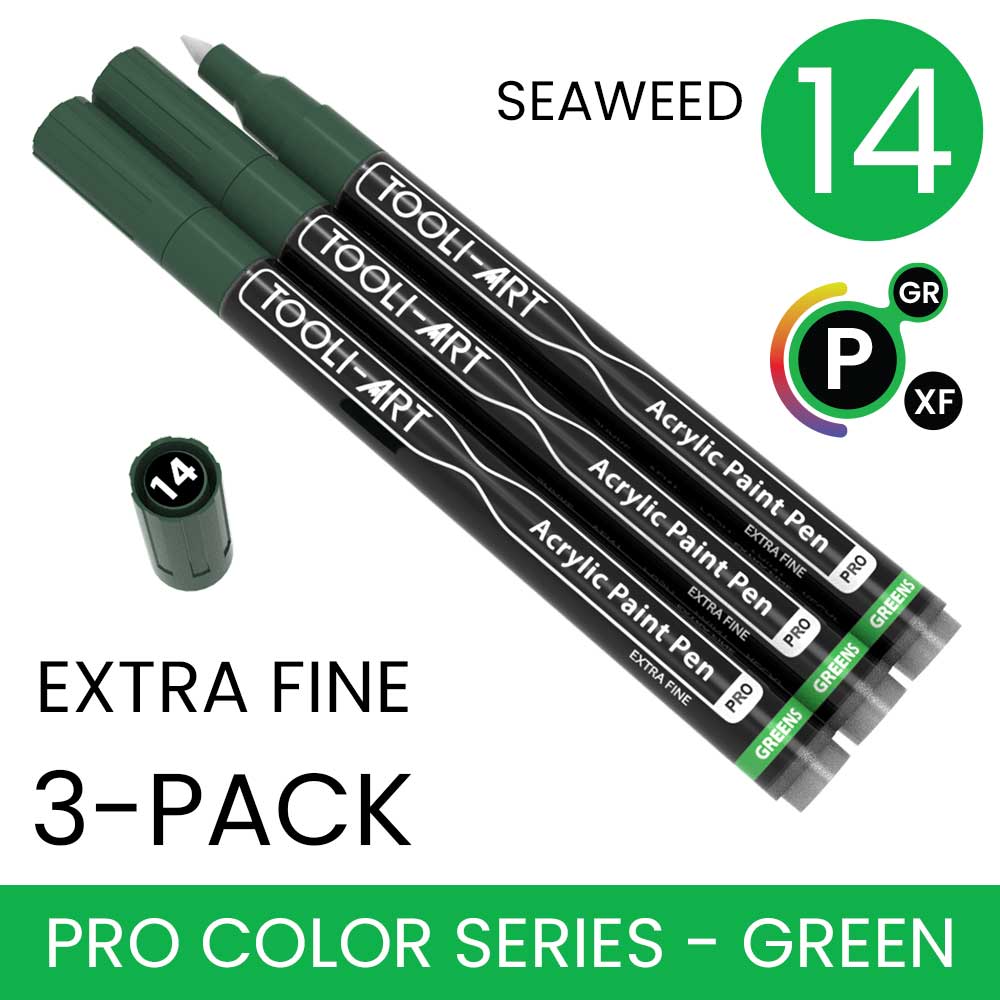 PRO COLOR SERIES - GREEN - EXTRA-FINE: 3-Pack, Your Choice of Any 1 Color