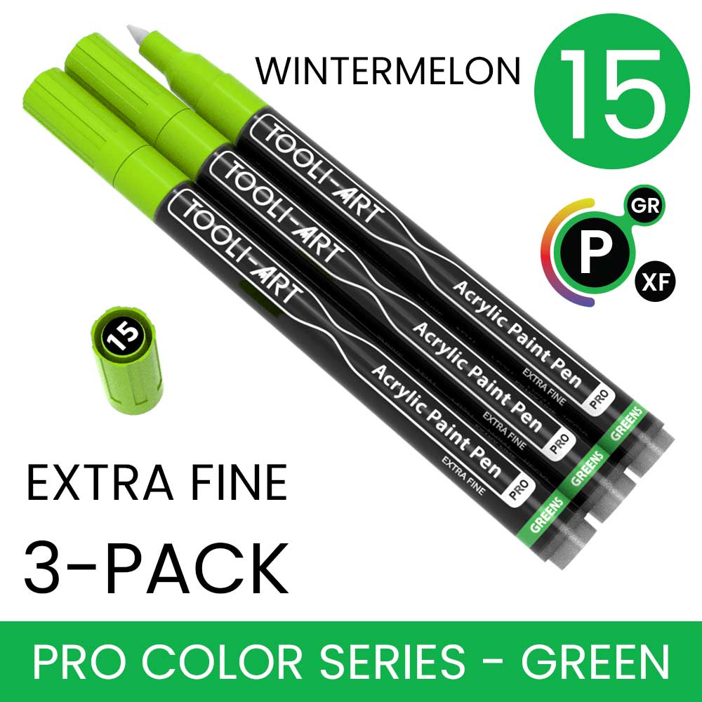 PRO COLOR SERIES - GREEN - EXTRA-FINE: 3-Pack, Your Choice of Any 1 Color