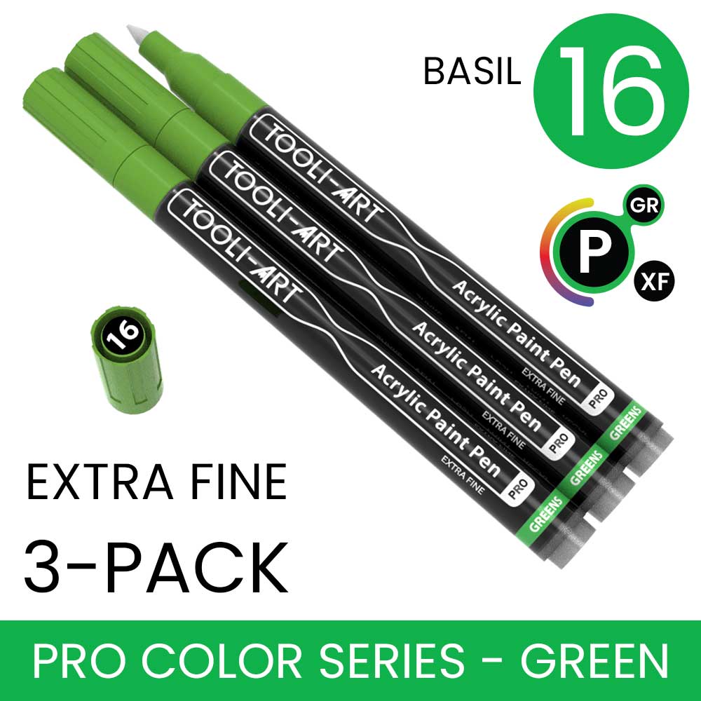 PRO COLOR SERIES - GREEN - EXTRA-FINE: 3-Pack, Your Choice of Any 1 Color