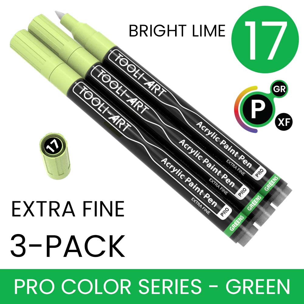 PRO COLOR SERIES - GREEN - EXTRA-FINE: 3-Pack, Your Choice of Any 1 Color