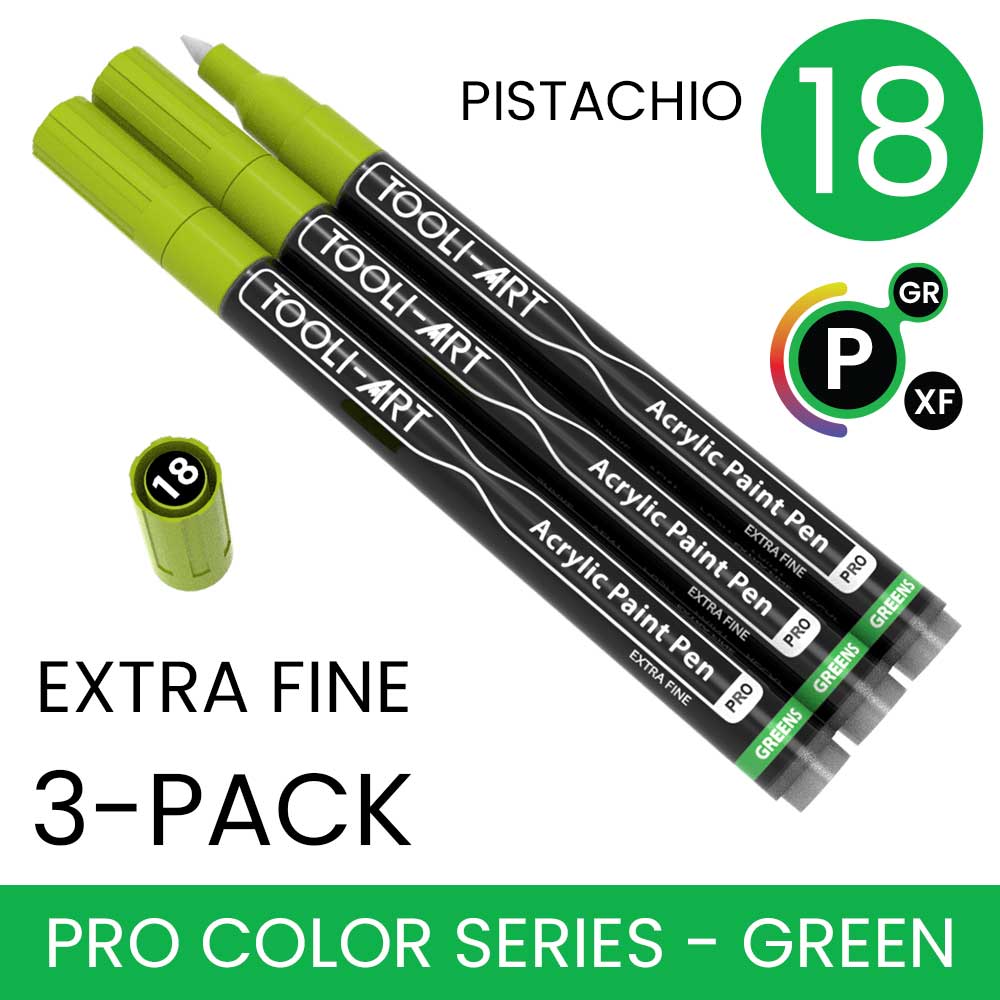 PRO COLOR SERIES - GREEN - EXTRA-FINE: 3-Pack, Your Choice of Any 1 Color