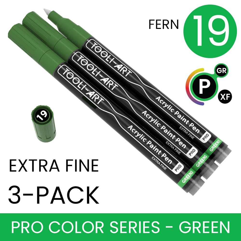 PRO COLOR SERIES - GREEN - EXTRA-FINE: 3-Pack, Your Choice of Any 1 Color