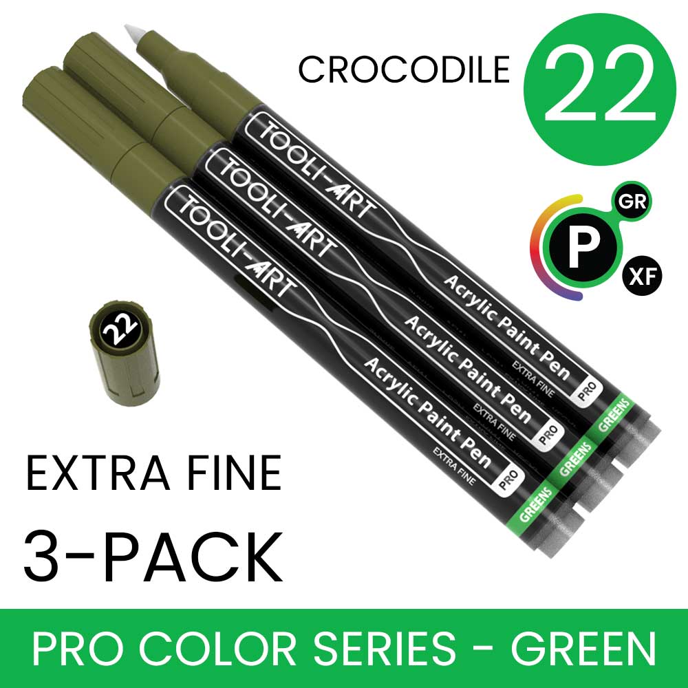 PRO COLOR SERIES - GREEN - EXTRA-FINE: 3-Pack, Your Choice of Any 1 Color