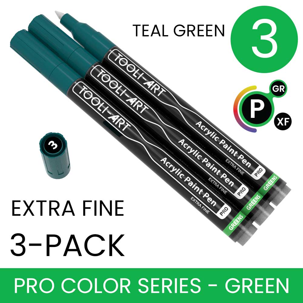 PRO COLOR SERIES - GREEN - EXTRA-FINE: 3-Pack, Your Choice of Any 1 Color