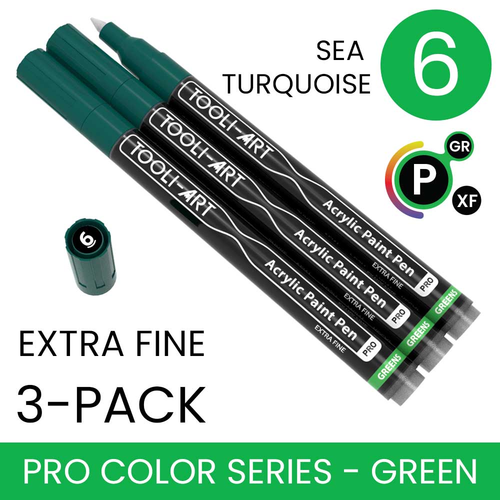 PRO COLOR SERIES - GREEN - EXTRA-FINE: 3-Pack, Your Choice of Any 1 Color