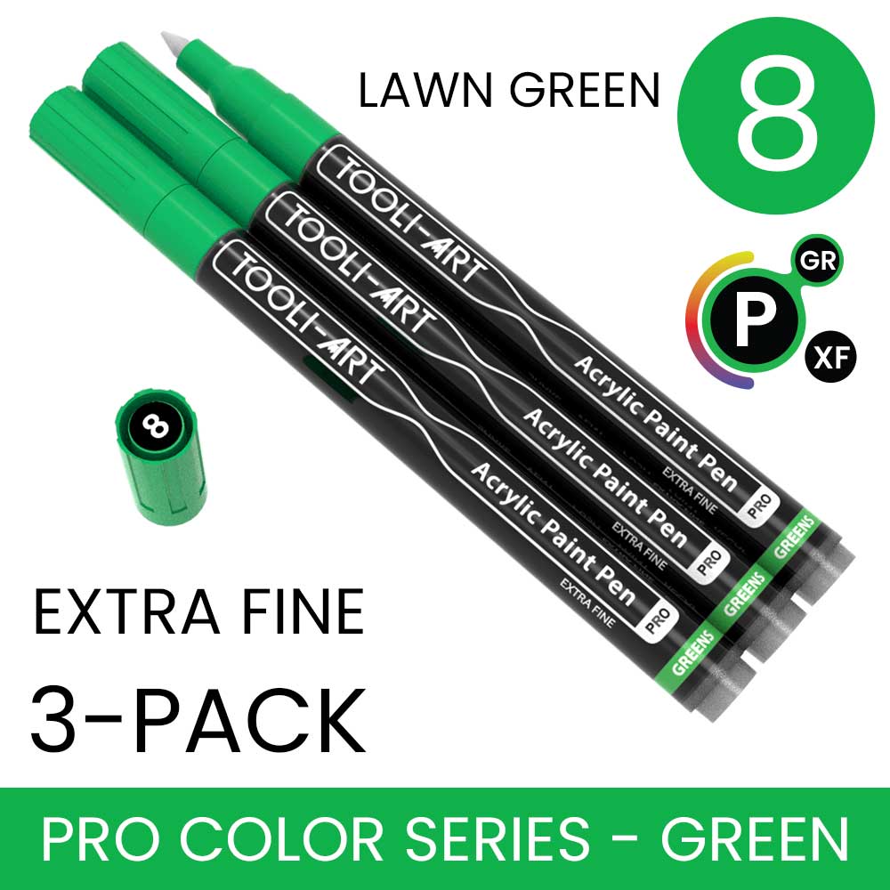 PRO COLOR SERIES - GREEN - EXTRA-FINE: 3-Pack, Your Choice of Any 1 Color