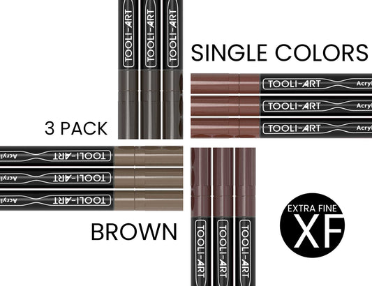 PRO COLOR SERIES - BROWN - EXTRA-FINE: 3-Pack, Your Choice of Any 1 Color