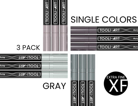 PRO COLOR SERIES - GRAY - EXTRA-FINE: 3-Pack, Your Choice of Any 1 Color