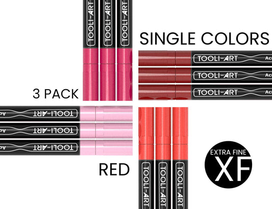 PRO COLOR SERIES - RED - EXTRA-FINE: 3-Pack, Your Choice of Any 1 Color